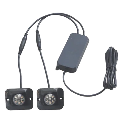 Estrobos Ocultos / 6 LED Azul / 12 Patrones / 10-24 VCC / 3.2x1.8 cm