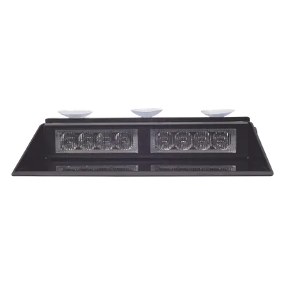 Luz de advertencia interior / 8 LED Gen III / 22 patrones de destello / 12 VCC / 2 A máx / Montaje por succión