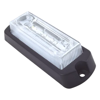 Luz de Advertencia LED / 4 LEDs Gen III Ultra Brillantes / 23 Patrones de Destello / 10-30 VDC / Ámbar / Montaje Permanente