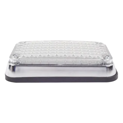 Luz de Advertencia LED / 6x4 Pulgadas / 66 LED de Alta Intensidad / 12 VCC / 10 Patrones de Destello / Montaje Permanente