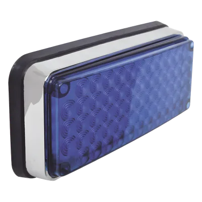 Luz de advertencia de 6x4", Color Azul, Ideal para Ambulancias