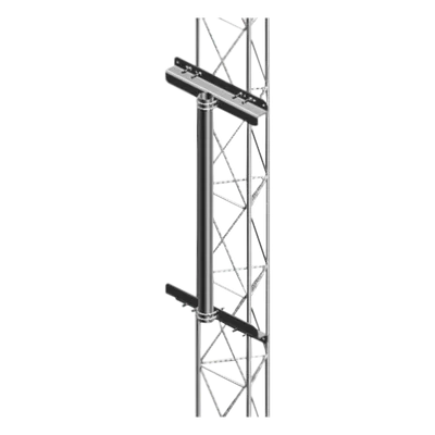 Mástil para Torre de Tramo / 1 m (3.3 ft) / Galvanizado por Inmersión en Caliente / Compatible STZ30G STZ35G STZ45G / Soporte de Antenas Pesadas