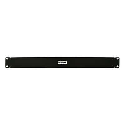 Panel ciego para rack / 1UR / 19in / Acero calibre 18 / Acabado negro semi-mate