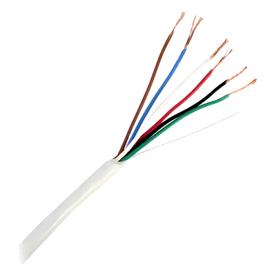 Bobina de Cable / 305 m (1000 pies) / 6 x 22 AWG / Cobre / CMR / Interior / Control de Accesos / Alarmas / Automatización / Interfonos