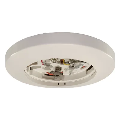 Base Enchufable para Detector de Humo / 4 Hilos / Relé Auxiliar Forma A y C / Salida para Anunciador Remoto / 24 VAC/DC / Montaje en Caja Octogonal 3½" y 4" (8.9 cm y 10.2 cm) o Cuadrada 4" (10.2 cm)