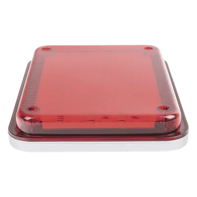 Luz de Advertencia LED / 104 LEDs / 9x7" / 12 VCC / 1 A Máx / 10 Patrones de Destello / Montaje Permanente / Rojo