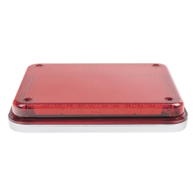 Luz de Advertencia LED / 104 LEDs / 9x7" / 12 VCC / 1 A Máx / 10 Patrones de Destello / Montaje Permanente / Rojo