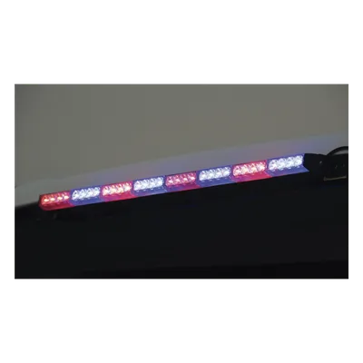 Barra de Luz de Advertencia / 8 Módulos / LED Gen III Alta Potencia / Rojo/Azul / 75 cm / 10-16 VCC / 3 A Máx.