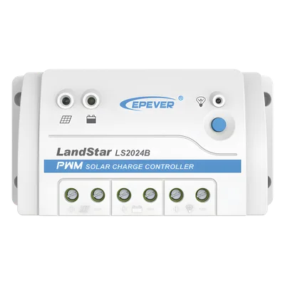 Controlador Solar PWM / 20 A / 12/24 VCC / RS-485 / Baterías Gel-AGM-Selladas / Parámetros Configurables