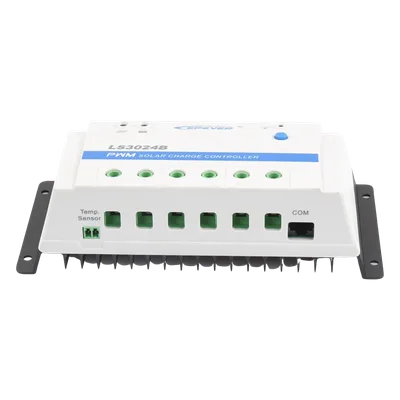 Controlador de Carga Solar PWM / 30 A / 12/24 VCC Auto / RS-485 / Baterías Gel-AGM-Selladas / Parámetros Configurables
