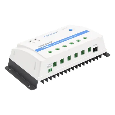 Controlador de Carga Solar PWM / 30 A / 12/24 VCC Auto / RS-485 / Baterías Gel-AGM-Selladas / Parámetros Configurables
