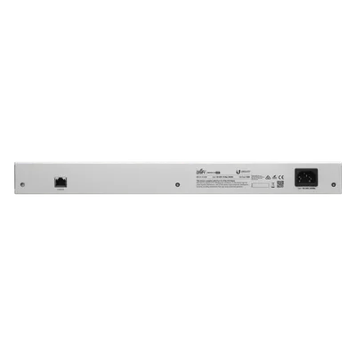 Switch PoE UniFi capa 2 Administrable de 26 puertos Gigabit (24 eth PoE y 2 SFP) 802.3 af/at / Pasivo 24V, 500 Watts, throughput de 38.69 Mpps