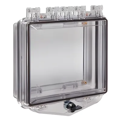 Caja Protectora de Policarbonato / Montaje de Pared / 133x198x74 mm / 5.2x7.8x2.9 in / Cubierta UV Resistente