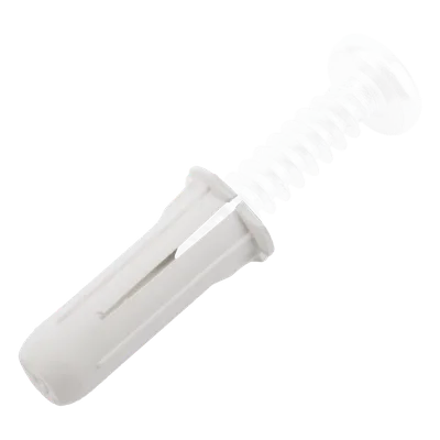 Taquete de Fijación / Doble Expansión Multidireccional / Tornillo 8 mm x 3/4" (19.1 mm) / Polietileno HDPE / 100 Piezas / -50°C a +80°C