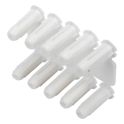 Taquete de Fijación / Doble Expansión Multidireccional / Tornillo 8 mm x 3/4" (19.1 mm) / Polietileno HDPE / 100 Piezas / -50°C a +80°C