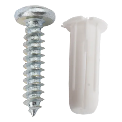 Kit de Fijación / 20 Taquetes 3/4" y 20 Tornillos 8 mm x 3/4" (19.1 mm) / Doble Expansión / Carga 40 kg / -50°C a +80°C