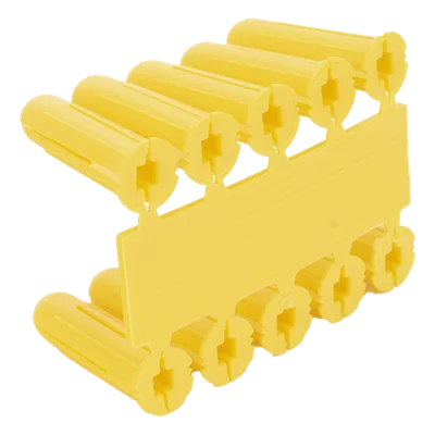 Taquete de Fijación / Doble Expansión Multidireccional / Tornillo 8 mm x 1" (25.4 mm) / 100 Piezas / Carga 50 kg / Rango Térmico -50°C a +80°C