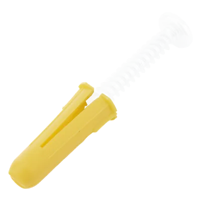 Taquete de Fijación / Doble Expansión Multidireccional / Tornillo 8 mm x 1" (25.4 mm) / 100 Piezas / Carga 50 kg / Rango Térmico -50°C a +80°C