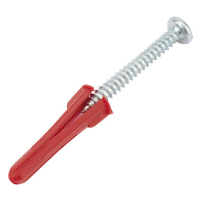 Kit de Fijación / Taquetes de Doble Expansión 1/4" / Tornillos 10 x 1 1/2" (38 mm) / Carga 60 kg / 20 Piezas