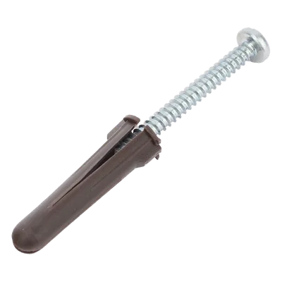 Kit de Fijación / Taquetes Doble Expansión / 10 Piezas / Tornillos 10 mm x 1 3/4" (44.5 mm) / Carga 120 kg