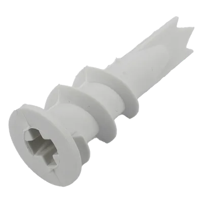 Kit de Fijación Autoperforable / 10 Unidades / Carga 5 kg / Tornillo 10 mm x 38 mm / Tablaroca y Mampostería / Nylon Reforzado / -40°C a +80°C