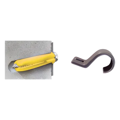 Kit de Fijación / 20 Grapas + 20 Taquetes + 20 Tornillos / Polietileno Flexible / -10°C a +120°C / Interior y Exterior