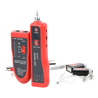 Detector de Cable con Generador de Tonos / Alcance 3 km (9,842 ft) / Prueba Continuidad y Configuración / Batería 9V DC