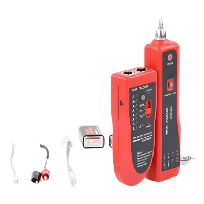 Detector de Cable con Generador de Tonos / Alcance 3 km (9,842 ft) / Prueba Continuidad y Configuración / Batería 9V DC