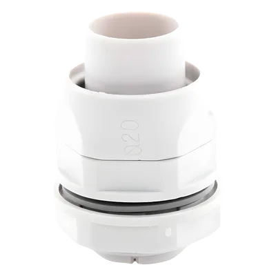Conector Flexible a Caja / PVC 20 mm / IP55 / Auto-Extinguible / Libre de Halógenos / -24°C a 60°C