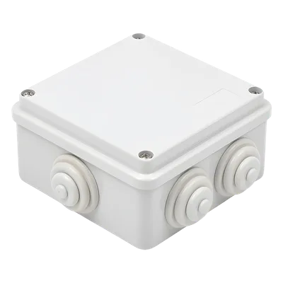 Caja de Derivación Estanca / 6 Entradas / IP55 / IK08 / 100x100x50 mm / Libre de Halógenos / -24 a 60°C
