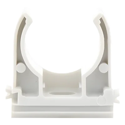 Soporte de Presión para Tubería / Diámetro 25 mm / PVC Auto-extinguible Libre de Halógenos / Montaje en Pared / Instalaciones de Telecomunicaciones y Seguridad