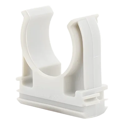 Soporte de Presión para Tubería / Diámetro 25 mm / PVC Auto-extinguible Libre de Halógenos / Montaje en Pared / Instalaciones de Telecomunicaciones y Seguridad
