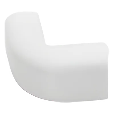 Esquinero exterior de PVC auto extinguible, para canaleta canaleta TMK0812 3 piezas, (5010-02001)