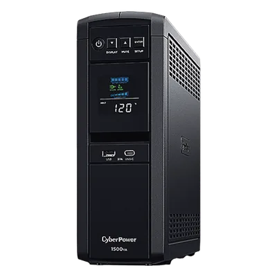 UPS de 1500 VA/900 W, Topología Línea Interactiva, Entrada 120 Vca NEMA 5-15P, Onda Senoidal Pura, Tipo Torre, Con 10 Tomas NEMA 5-15R
