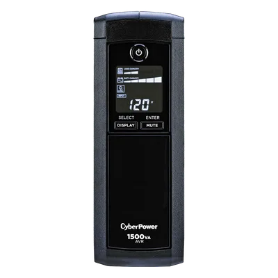 UPS de 1500 VA/900 W, Topología Línea Interactiva, Entrada 120 Vca NEMA 5-15P, Tipo Mini Torre, Con 12 Tomas NEMA 5-15R