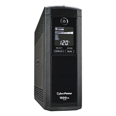UPS de 1500 VA/900 W, Topología Línea Interactiva, Entrada 120 Vca NEMA 5-15P, Tipo Mini Torre, Con 12 Tomas NEMA 5-15R