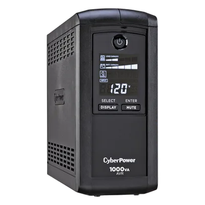 UPS de 1000 VA/600 W, Topología Línea Interactiva, Entrada 120 Vca NEMA 5-15P, Tipo Mini Torre, Con 9 Tomas NEMA 5-15R