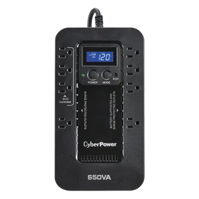 UPS / 650 VA / 390 W / Standby ECO / 120 Vca / 8 NEMA 5-15R / 526 J