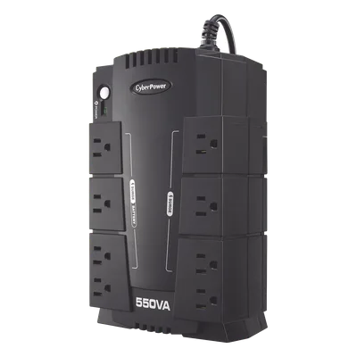 UPS de 550 VA/330 W, Topología Standby, Entrada 120 Vca NEMA 5-15P, Tipo Gabinete Compacto, Con 8 Tomas NEMA 5-15R