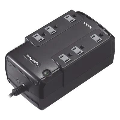 UPS Standby / 350 VA / 255 W / 6 Tomas NEMA 5-15R / Protección 810 J / Montaje en Pared