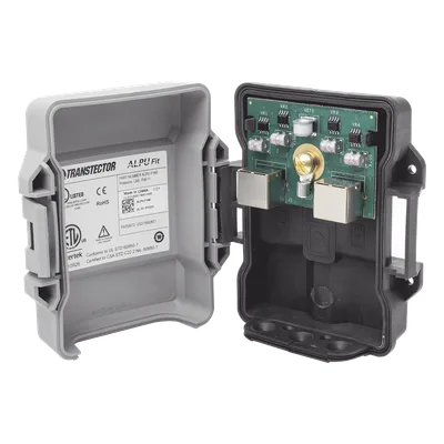 Protector PoE Exterior Gigabit / Tecnología Híbrida SASD+GDT / 100W PoE++ / RJ45 Blindado / IP65 / Enlaces Inalámbricos