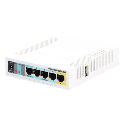 Punto de Acceso / 4 Puertos Fast Ethernet / Wi-Fi 2.4 GHz 802.11b/g/n / CPU 650 MHz / RouterOS L4