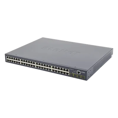 Switch Administrable Capa 2 / 48 Puertos Gigabit / 4 SFP / 104 Gbps / 77.38 Mpps / 1.44 x 1.44 pies