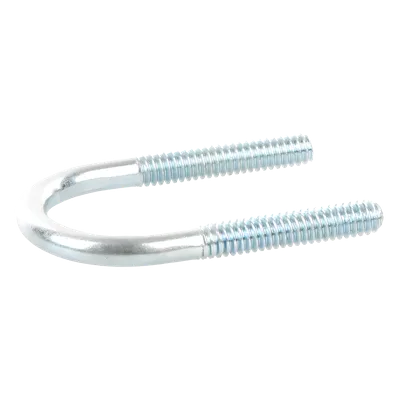 Abrazadera Tipo U / 1/2 Pulgada / Acabado Electro Zinc / Acero Tratado / Sin Tuercas Ni Arandelas