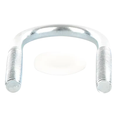 Abrazadera Tipo U / 1/2 Pulgada / Acabado Electro Zinc / Acero Tratado / Sin Tuercas Ni Arandelas