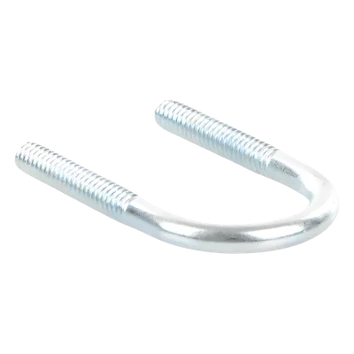 Abrazadera Tipo U / 1/2 Pulgada / Acabado Electro Zinc / Acero Tratado / Sin Tuercas Ni Arandelas