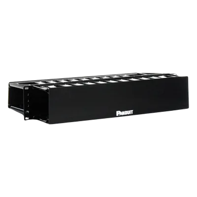 Organizador de Cables Horizontal / Doble Frontal y Posterior / 2UR / 19in / ABS