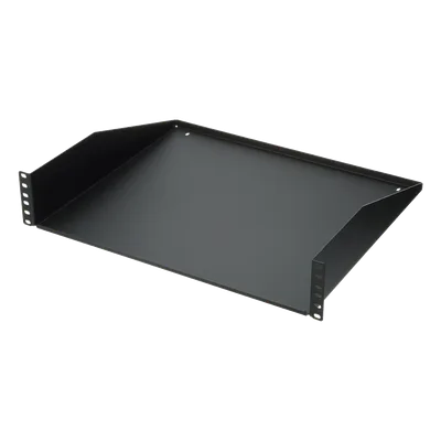 Charola para Rack / 19" / 2 UR / Carga 30 kg (66 lb) / Acero / Profundidad 385 mm