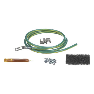 Kit de Jumper de Puesta a Tierra / 6 AWG / 1.52 m (5 ft) / Zapata 45° / Conector Htap 2-6 AWG / UL 467 / NEBS Level 3
