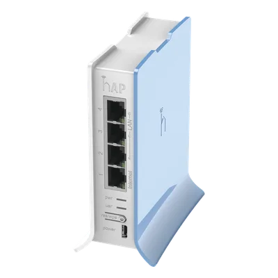 Access Point / CPU 650 MHz / Wi-Fi 2.4 GHz 802.11b/g/n / 4 Puertos Fast Ethernet / Base Torre / RouterOS L4